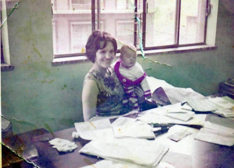 Primeiro escritório em São Paulo com Maria Helena e sua filha Milene