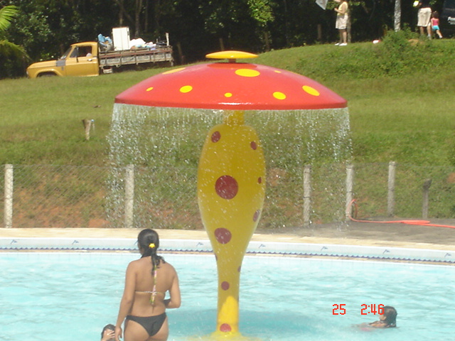 Vista geral das piscinas